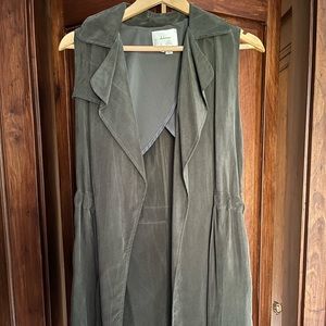 Anthropologie Green Vest, Size Small